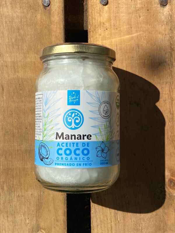 Aceite de coco orgánico Manare (unidad)